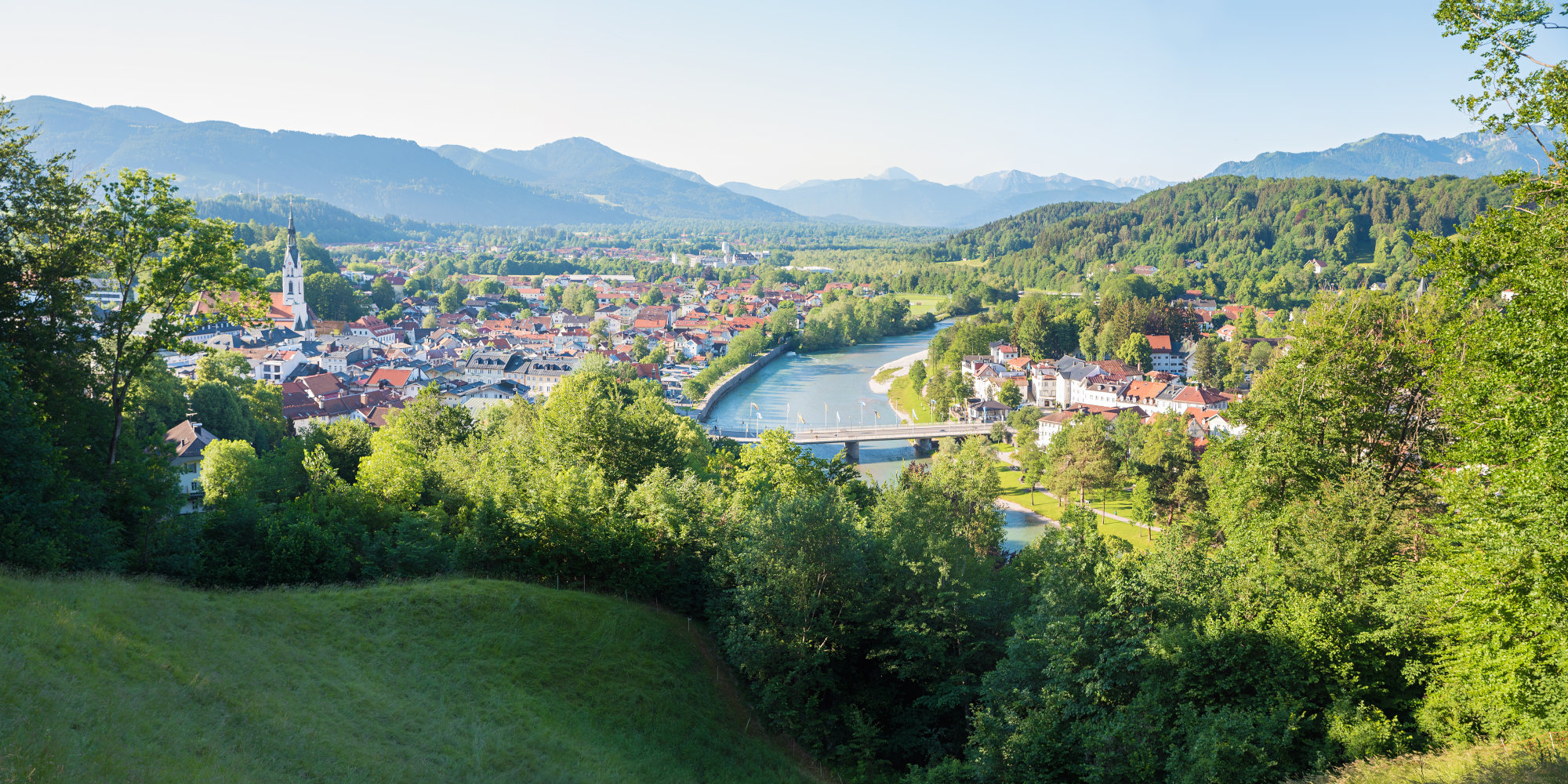 Blick auf Bad Tolz 