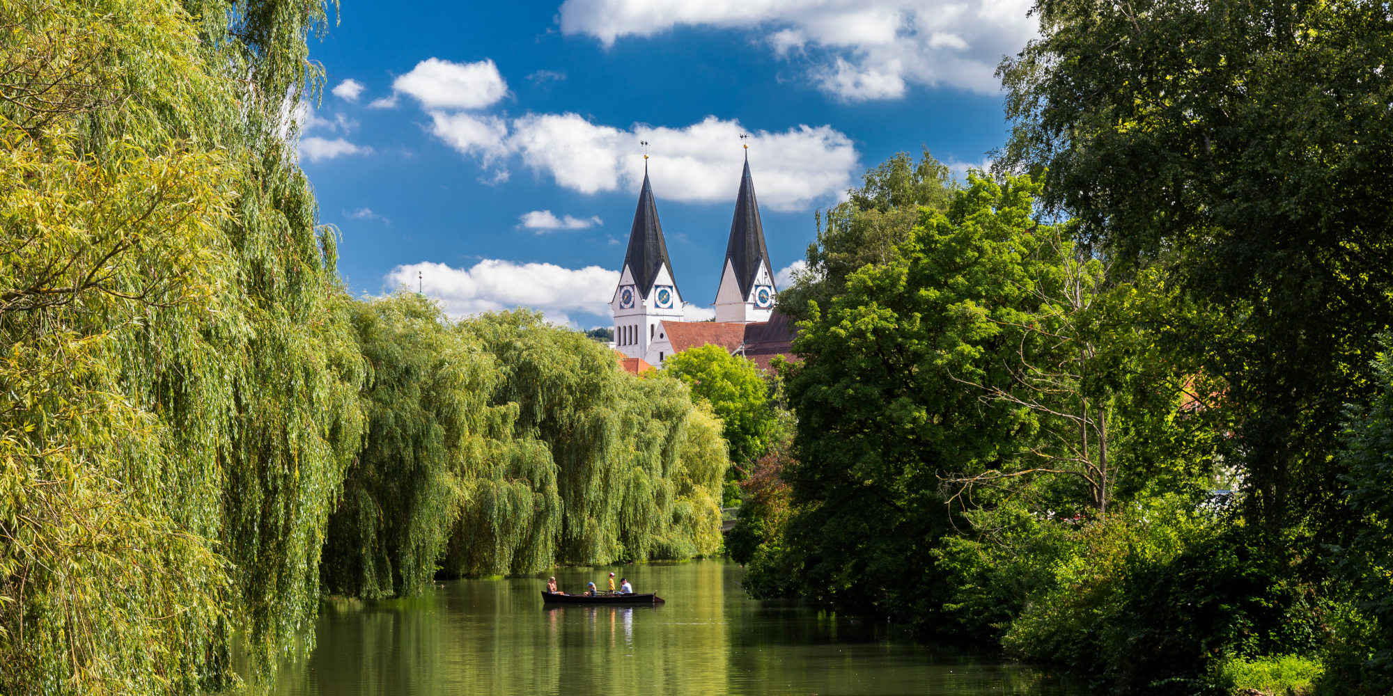 Sommerlicher Bootsausflug auf der Altmühl in Eichstätt 